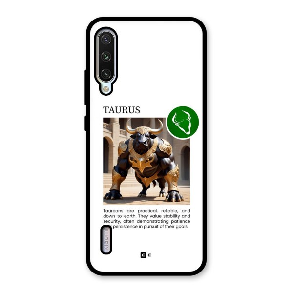 Towering Taurus Glass Back Case for Mi A3