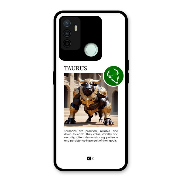 Towering Taurus Glass Back Case for Oppo A53