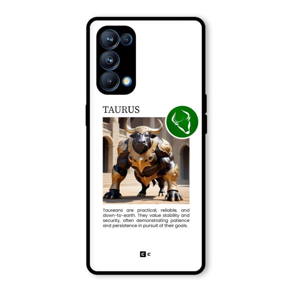 Towering Taurus Glass Back Case for Oppo Reno5 Pro 5G