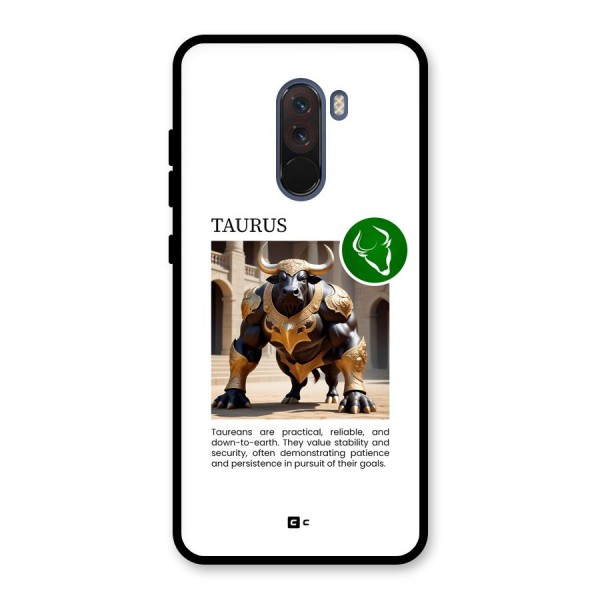 Towering Taurus Glass Back Case for Poco F1