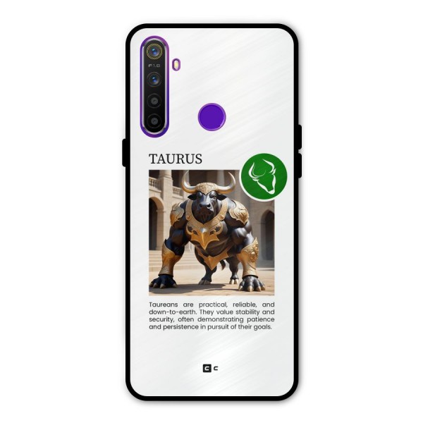 Towering Taurus Glass Back Case for Realme 5s