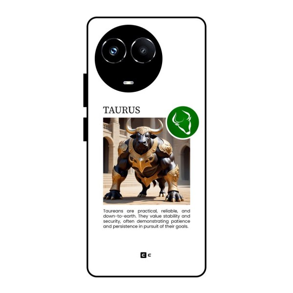 Towering Taurus Glass Back Case for Realme Narzo 60X