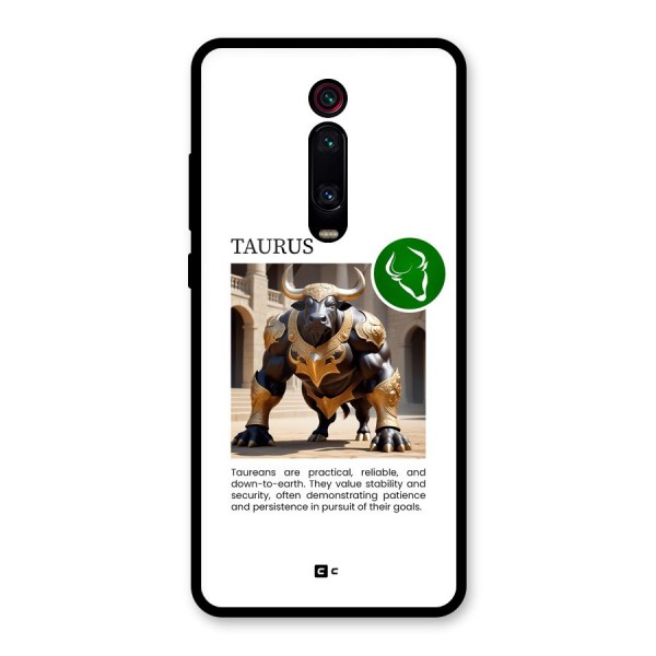 Towering Taurus Glass Back Case for Redmi K20