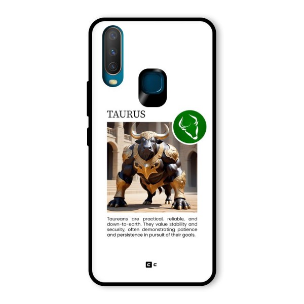 Towering Taurus Glass Back Case for Vivo Y12