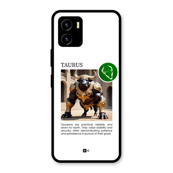 Towering Taurus Glass Back Case for Vivo Y15s