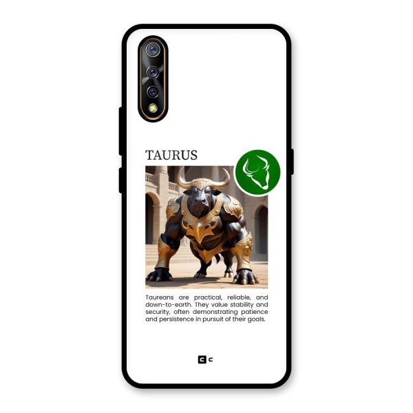 Towering Taurus Glass Back Case for Vivo Z1x