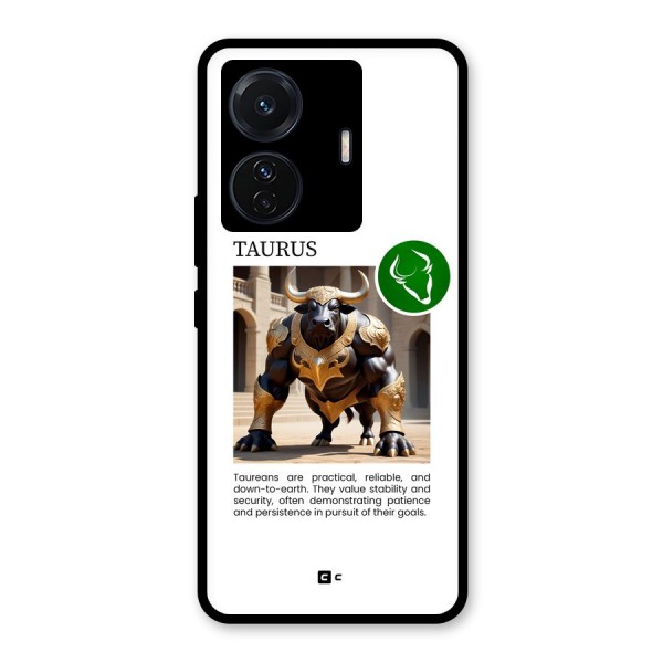 Towering Taurus Glass Back Case for Vivo iQOO Z6 Pro