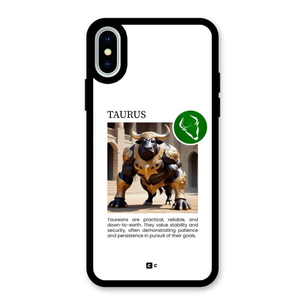 Towering Taurus Glass Back Case for iPhone X