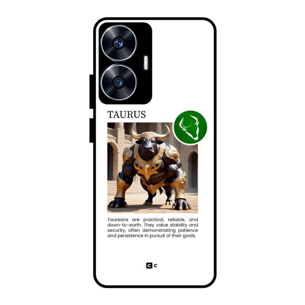 Towering Taurus Glass Back Case for realme C55