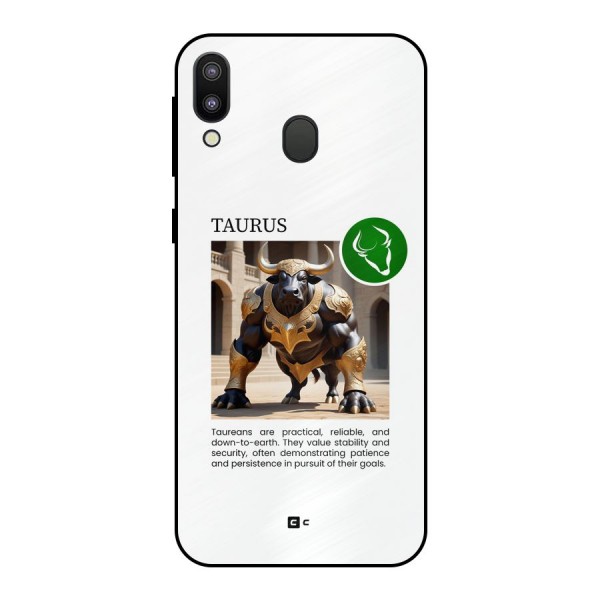 Towering Taurus Metal Back Case for Galaxy M20