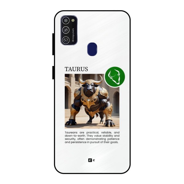 Towering Taurus Metal Back Case for Galaxy M21