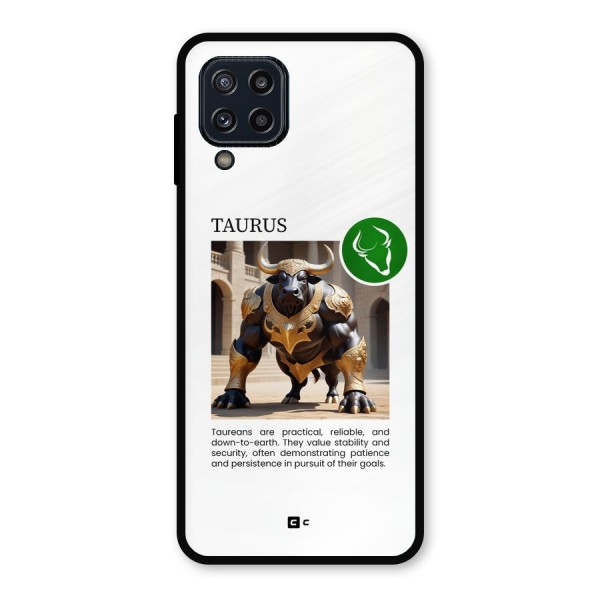 Towering Taurus Metal Back Case for Galaxy M32