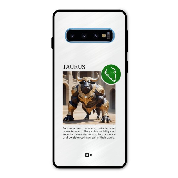 Towering Taurus Metal Back Case for Galaxy S10