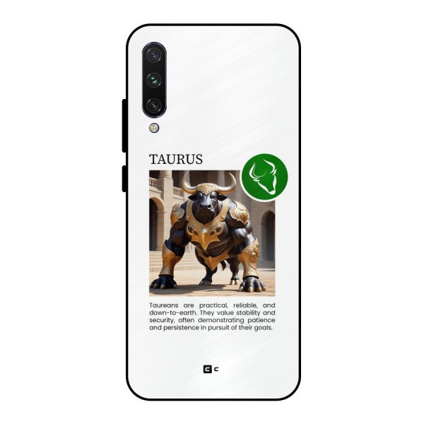 Towering Taurus Metal Back Case for Mi A3