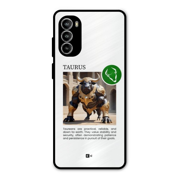 Towering Taurus Metal Back Case for Moto G52