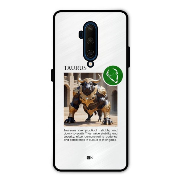 Towering Taurus Metal Back Case for OnePlus 7T Pro