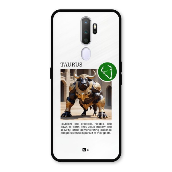 Towering Taurus Metal Back Case for Oppo A9 (2020)