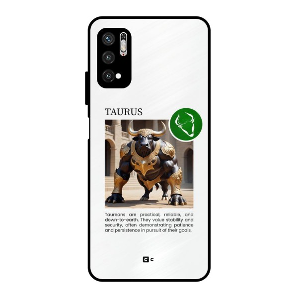 Towering Taurus Metal Back Case for Poco M3 Pro 5G