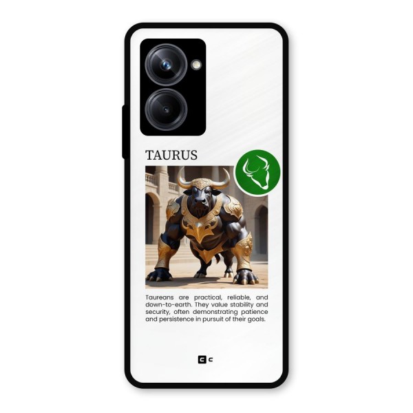 Towering Taurus Metal Back Case for Realme 10 Pro