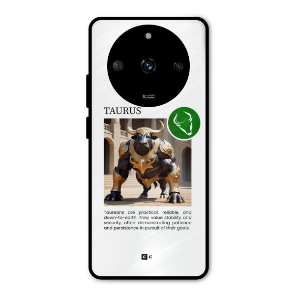 Towering Taurus Metal Back Case for Realme Narzo 60 5G