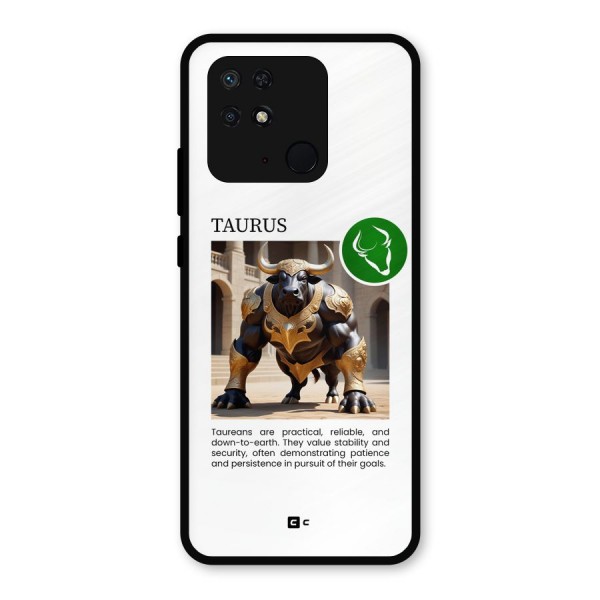 Towering Taurus Metal Back Case for Redmi 10 Power