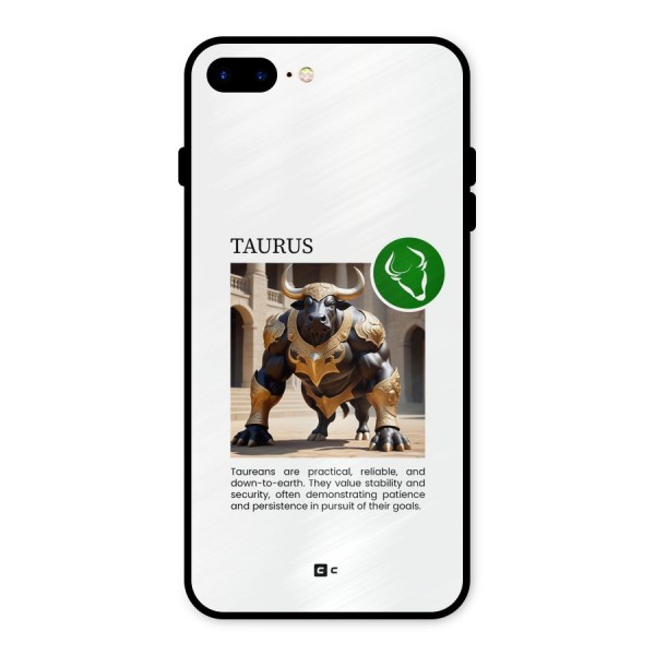 Towering Taurus Metal Back Case for iPhone 8 Plus