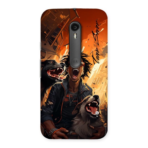 Town Saver Dogs Back Case for Moto G Turbo