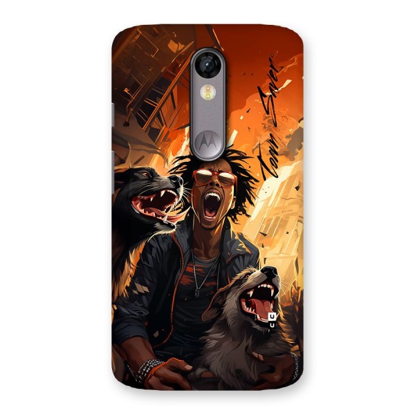 Town Saver Dogs Back Case for Moto X Force