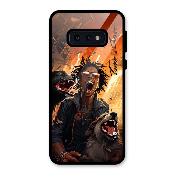 Town Saver Dogs Glass Back Case for Galaxy S10e