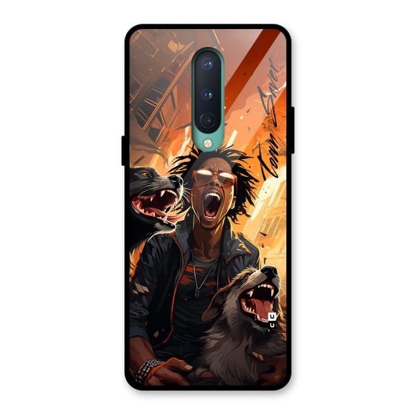 Town Saver Dogs Glass Back Case for OnePlus 8