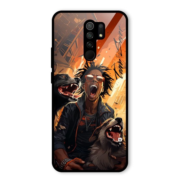 Town Saver Dogs Glass Back Case for Redmi 9 Prime