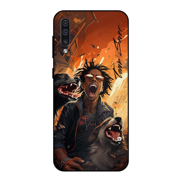 Town Saver Dogs Metal Back Case for Galaxy A50