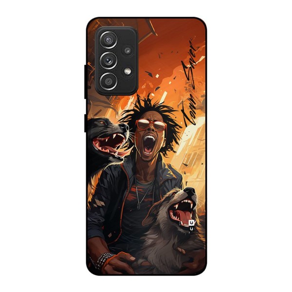 Town Saver Dogs Metal Back Case for Galaxy A52s 5G