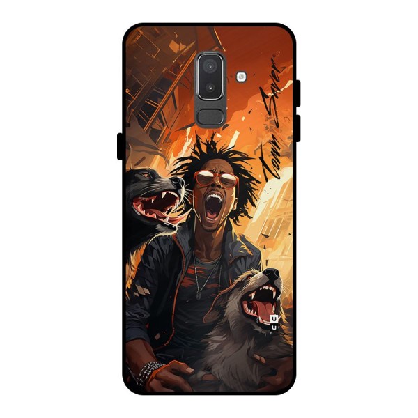 Town Saver Dogs Metal Back Case for Galaxy On8 (2018)