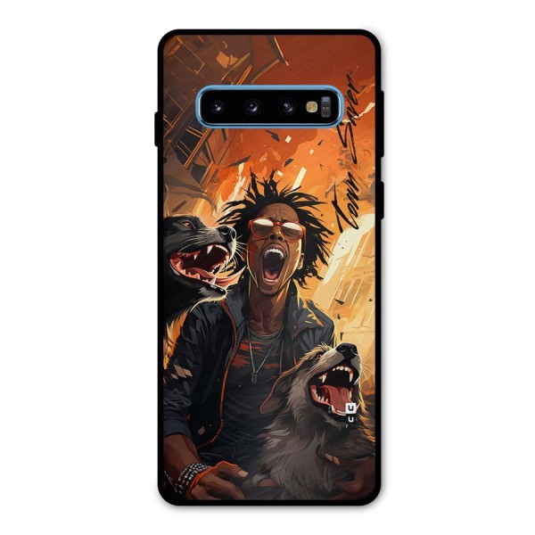 Town Saver Dogs Metal Back Case for Galaxy S10