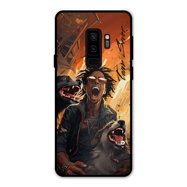 Town Saver Dogs Metal Back Case for Galaxy S9 Plus