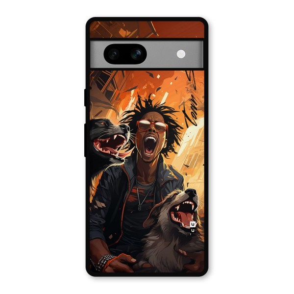 Town Saver Dogs Metal Back Case for Google Pixel 7a