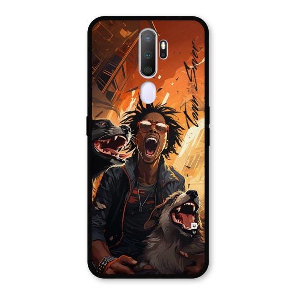 Town Saver Dogs Metal Back Case for Oppo A9 (2020)