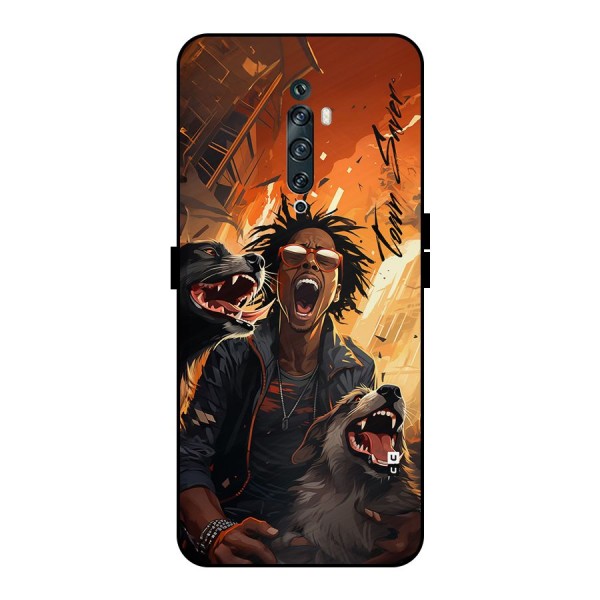 Town Saver Dogs Metal Back Case for Oppo Reno2 Z