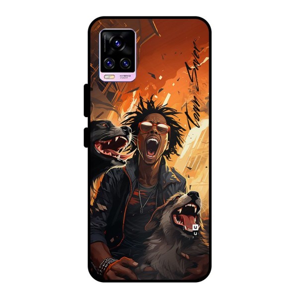 Town Saver Dogs Metal Back Case for Vivo V20 Pro