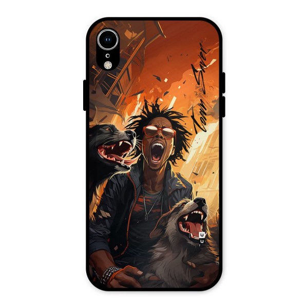 Town Saver Dogs Metal Back Case for iPhone XR