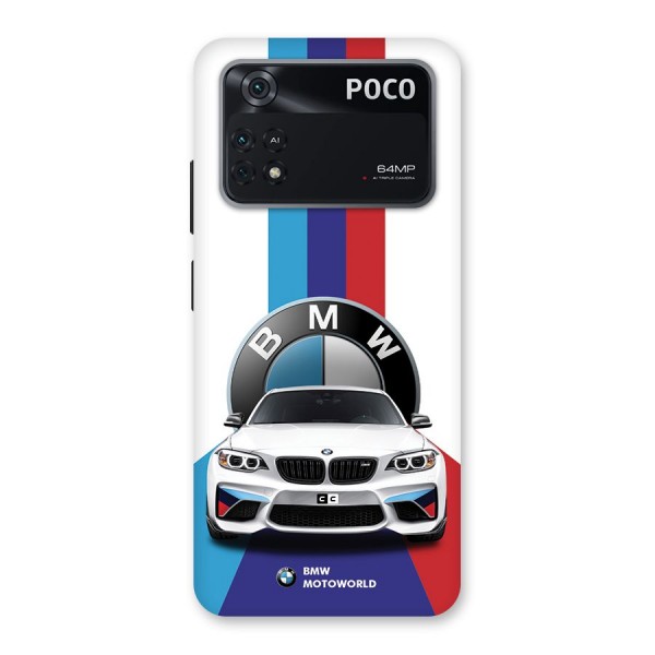 Track Supercar Back Case for Poco M4 Pro 4G