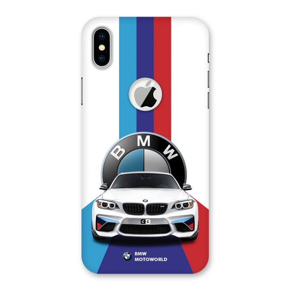 Track Supercar Back Case for iPhone XS Logo Cut