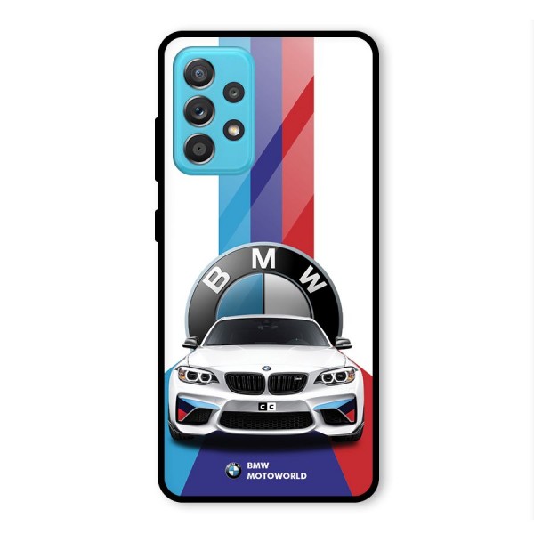 Track Supercar Glass Back Case for Galaxy A52