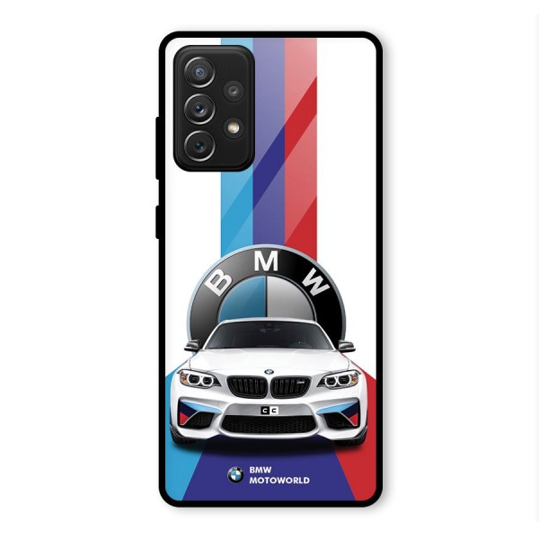 Track Supercar Glass Back Case for Galaxy A72