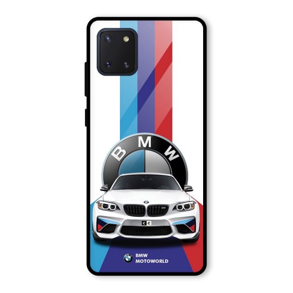 Track Supercar Glass Back Case for Galaxy Note 10 Lite