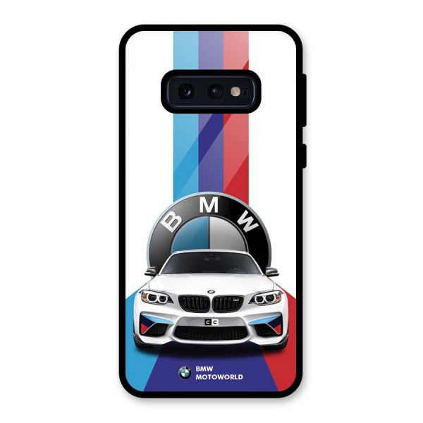 Track Supercar Glass Back Case for Galaxy S10e