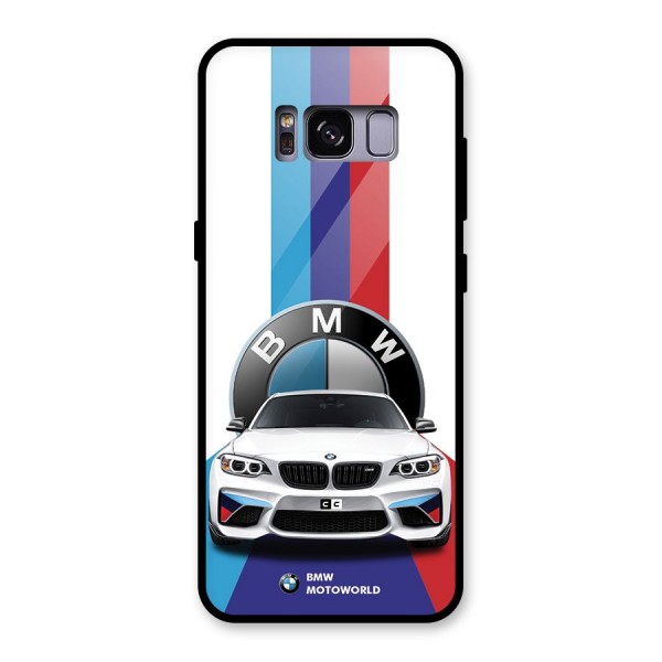 Track Supercar Glass Back Case for Galaxy S8