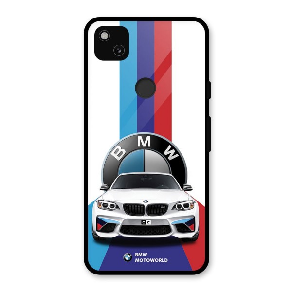 Track Supercar Glass Back Case for Google Pixel 4a