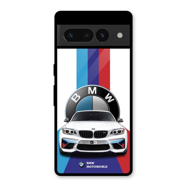 Track Supercar Glass Back Case for Google Pixel 7 Pro